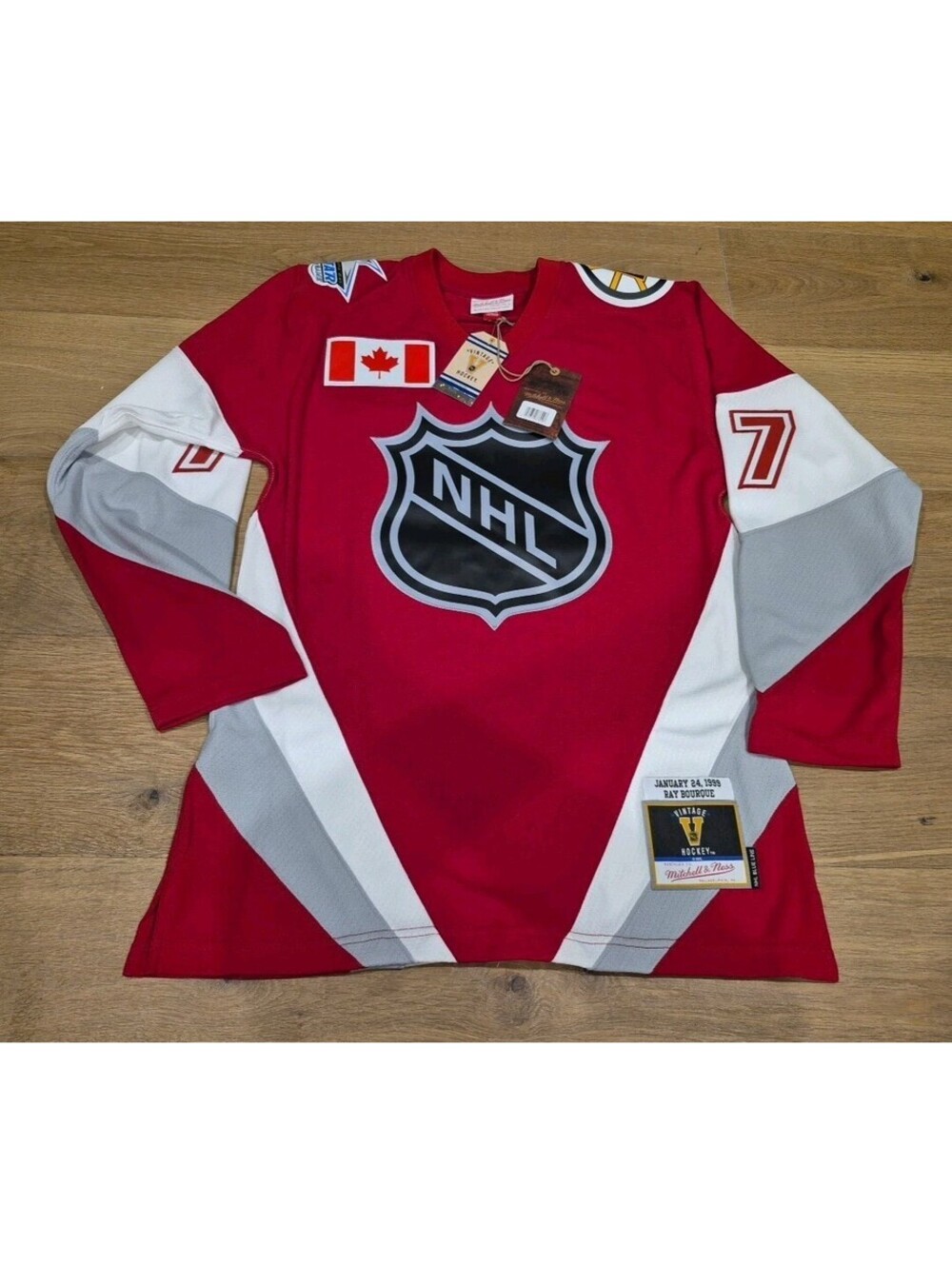 Mitchell & Ness All Star #77 RAY BOURQUE Power Play Hockey Jersey New Men Small